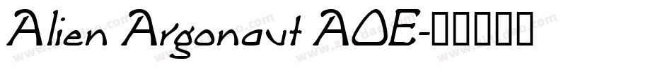 Alien Argonaut AOE字体转换